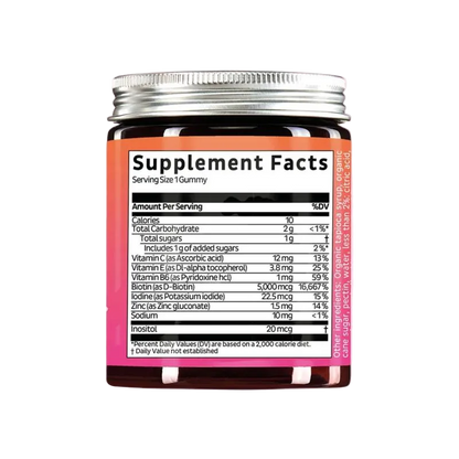 Hair Growth Vegan Biotin Gummies