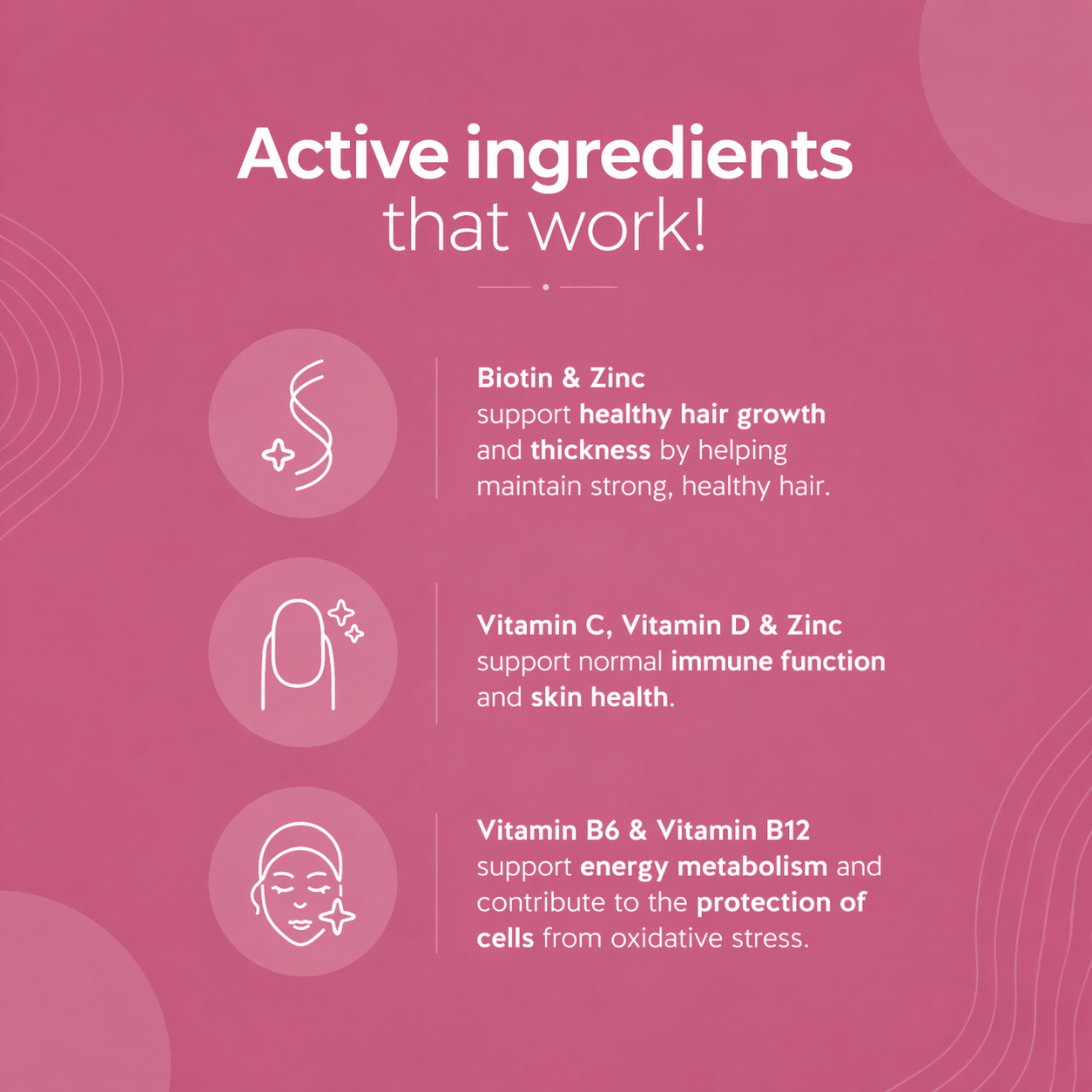 Hair Growth Vegan Biotin Gummies