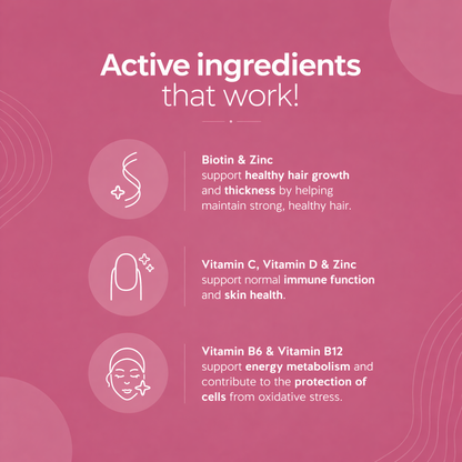 Hair Growth Vegan Biotin Gummies